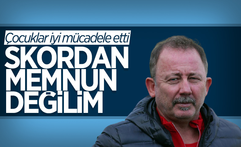 Sergen Yalçın, Ajax maçını değerlendirdi