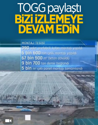 TOGG Gemlik tesisindeki çalışmalar devam ediyor