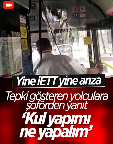 İETT otobüsünün gaz pedalı bozuldu, yolcular yolda kaldı