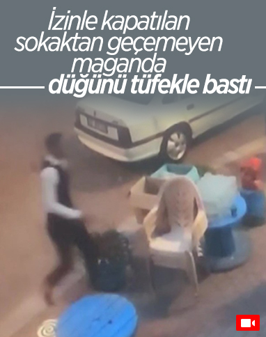 Denizli'de sokak düğünündeki yol kavgası sonrası, tüfekle düğün basıldı
