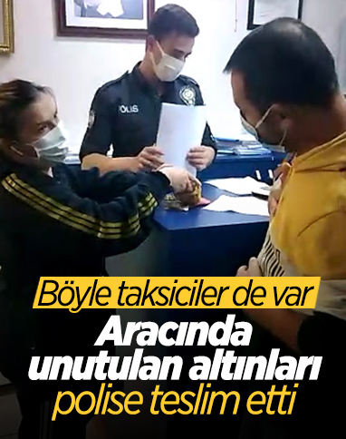 Bayrampaşa'daki taksici, aracında unutulan ziynet eşyalarını teslim etti