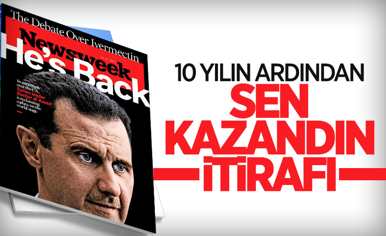 ABD dergisinin Esad'lı kapağı: Geri döndü