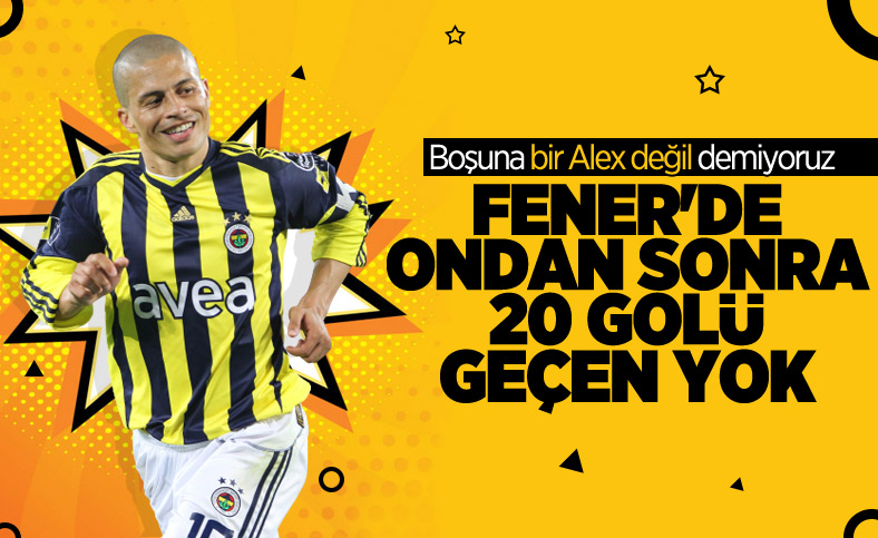 Fenerbahçe'de Alex de Souza'yı geçen yok