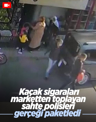 Siirt'te sahte polisler, market ve raflardan kaçak sigara aldı