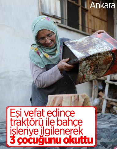 Ankara'da 74 yaşındaki eşini kaybettikten sonra bahçe işleriyle kendisi uğraşıyor