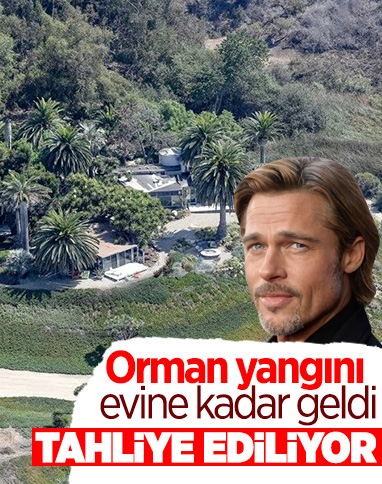 Kaliforniya’da yangın: Brad Pitt’in evi de tahliye ediliyor