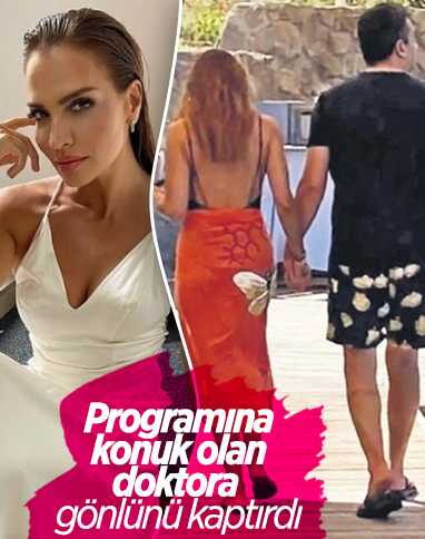Ebru Akel, sevgilisiyle el ele