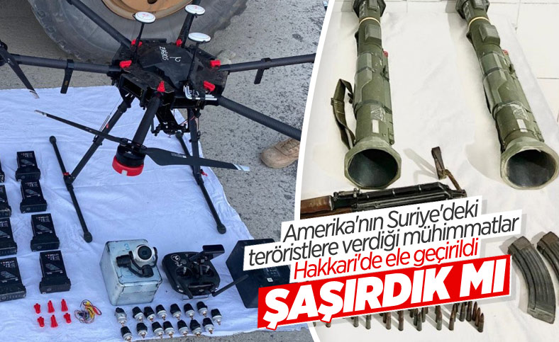 Hakkari'de PYD/YPG'ye verilen silahlar bulundu