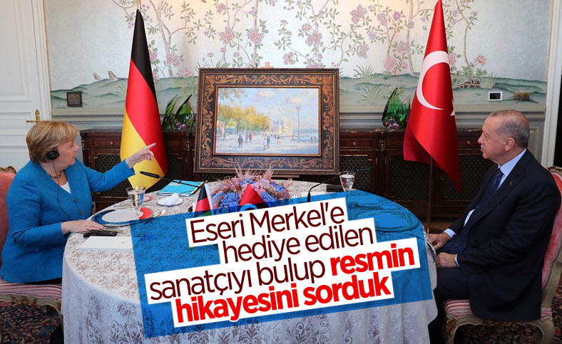 Merkel’e hediye edilen eserin sahibi Selahattin Kara, duygularını anlattı