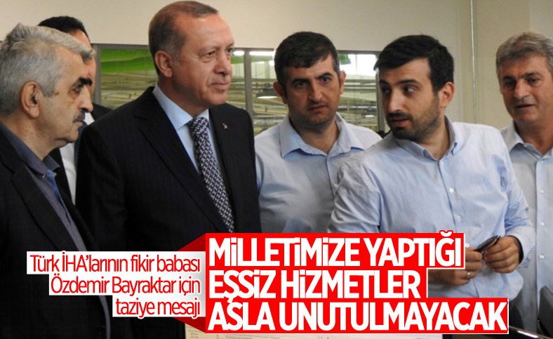 Cumhurbaşkanı Erdoğan'dan Özdemir Bayraktar için başsağlığı paylaşımı