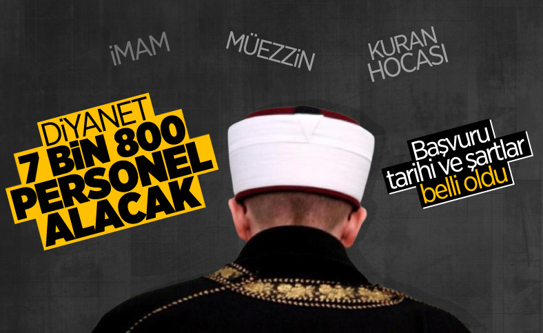Diyanet, 7 bin 800 personel alacak