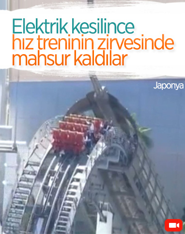 Japonya’da tema parkta elektrik kesildi, vatandaşları hız treninde mahsur kaldı