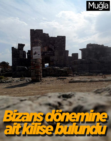 Muğla'da bulunan Kaunos Antik Kenti'nde Bizans dönemine ait kilise bulundu
