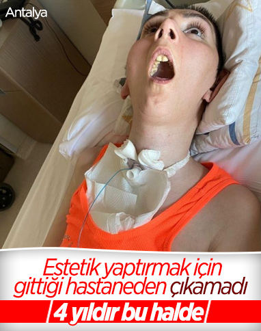 Antalya'da estetik ameliyatı sonrası yatağa bağımlı kaldı
