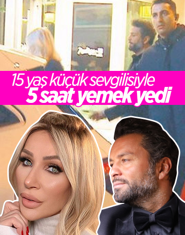 Seda Sayan, 15 yaş küçük sevgilisiyle yemeğe çıktı