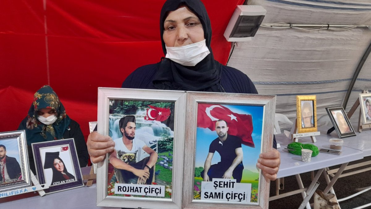 Diyarbakır'da evlat nöbetine katılan anne: Evladımı HDP ve PKK'dan istiyorum