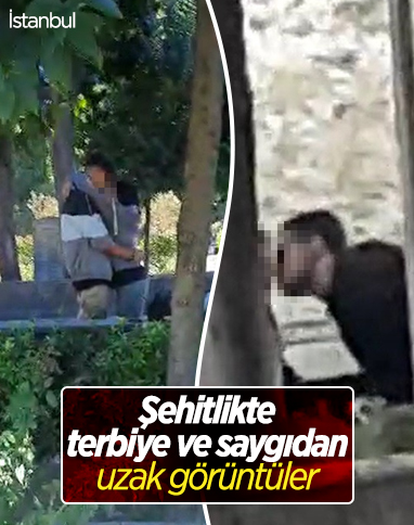 Edirnekapı Şehitliği'nde tepki çeken görüntüler