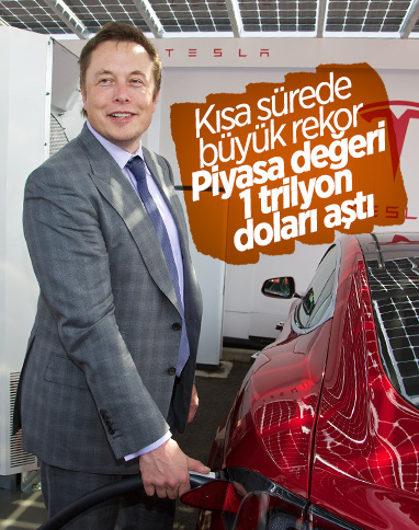 Tesla'nın piyasa değeri 1 trilyon doları aştı