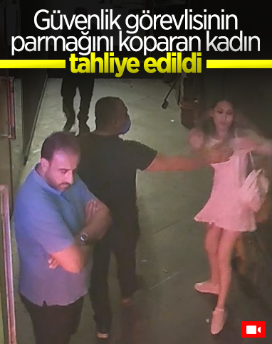 Beyoğlu’nda, güvenlik görevlisinin parmağını koparan kadın tahliye edildi