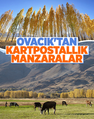 Ovacık, sonbahar renkleriyle görenleri büyülüyor