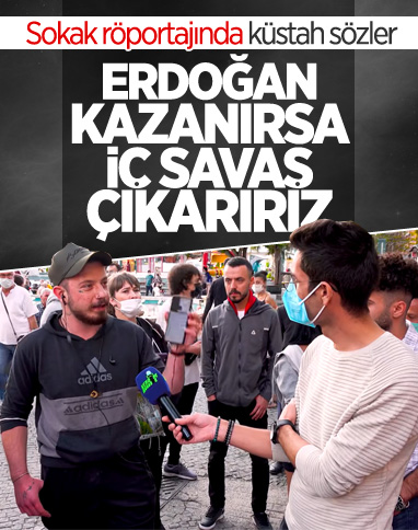 Sokak röportajında tehdit: AK Parti kazanırsa iktidardan indireceğiz