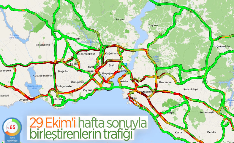 Yarım günlük mesai, İstanbul'da trafiği olumsuz etkiledi