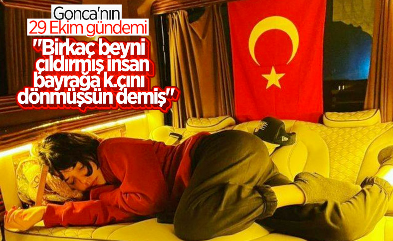Gonca Vuslateri'ye bayrak tepkisi