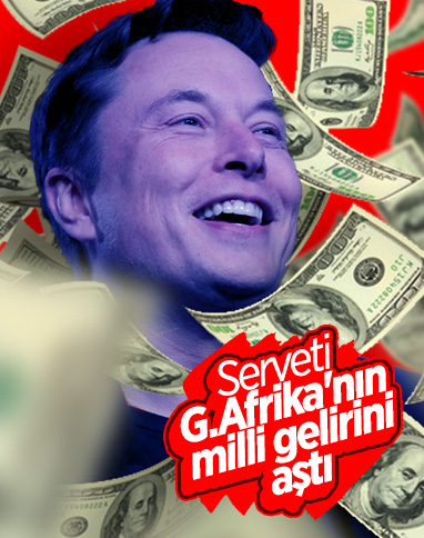 Elon Musk'ın serveti Güney Afrika'nın milli gelirini aştı