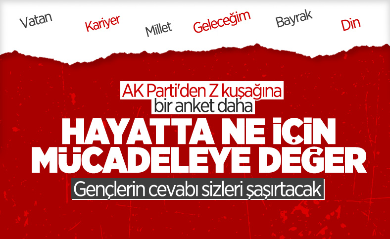 AK Parti Z kuşağına sordu: Hayatta ne için mücadele etmeye değer