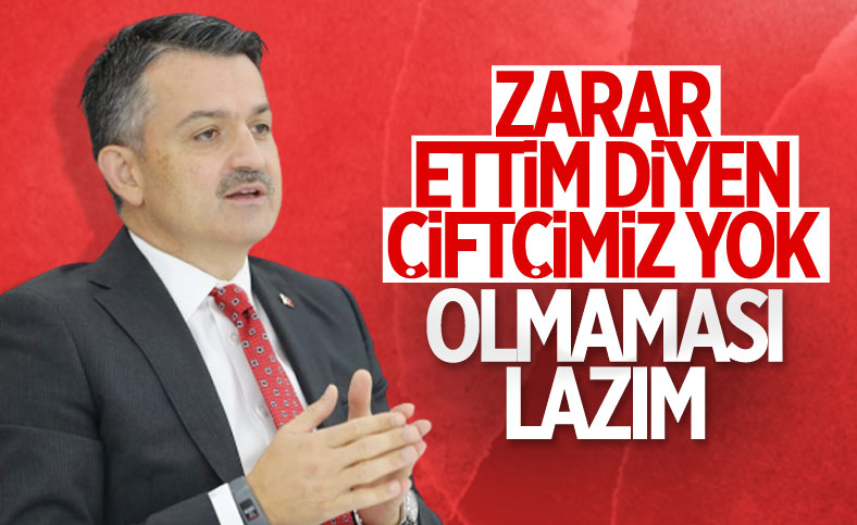 Bekir Pakdemirli: Bu sezon 'ben zarar ettim' diyen çiftçimiz yok