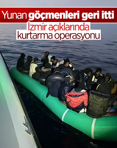 İzmir açıklarında 212 düzensiz göçmen kurtarıldı