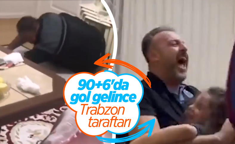 Trabzonspor taraftarlarının gol sevinçleri