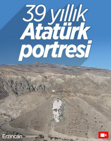 Erzincan'da 39 yıldır sergilenen Atatürk portresi
