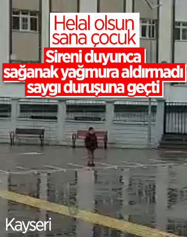 Kayseri’de duygulandıran görüntü