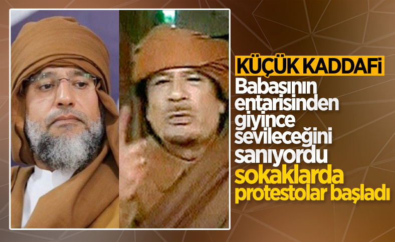 Libya'da Kaddafi'nin oğlu Seyfülislam'ın adaylığı protesto edildi