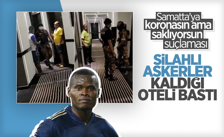 Eski Fenerbahçeli Samatta otelde rehin alındı