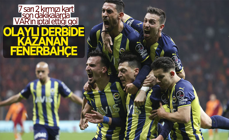 Fenerbahçe deplasmanda Galatasaray'ı yendi