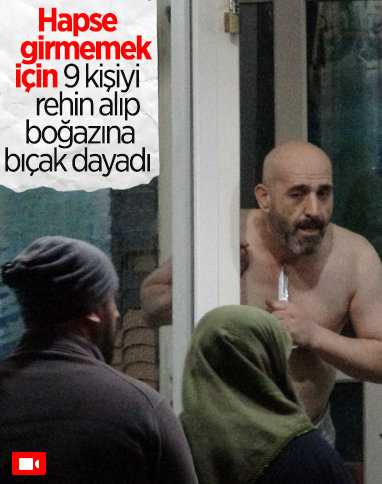 Bursa'da polisten kaçan şüpheli, 9 kişiyi rehin aldı