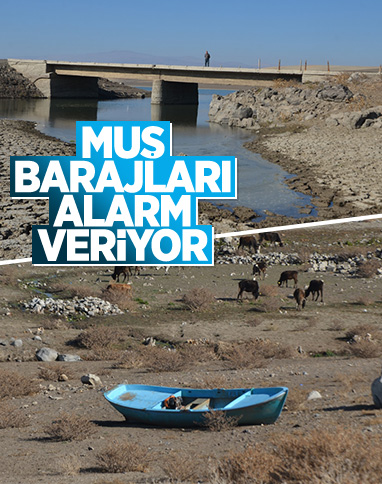 Muş Alparslan-1 Barajı'nda kuraklık