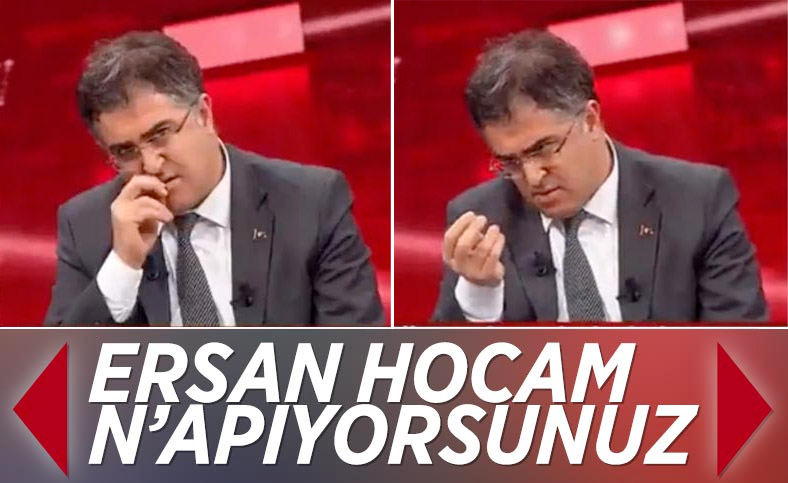Ersan Şen canlı yayında dudağını yoldu