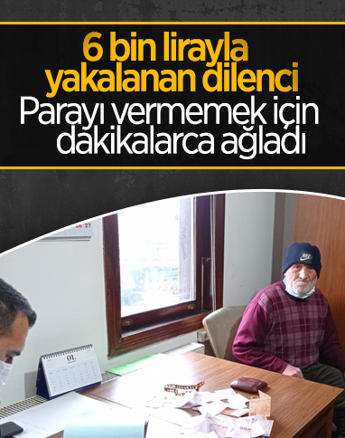 Düzce'deki dilencinin üzerinden 6 bin TL çıktı
