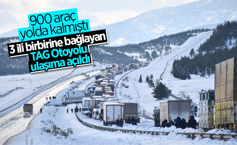 TAG otoyolu yeniden ulaşıma açıldı