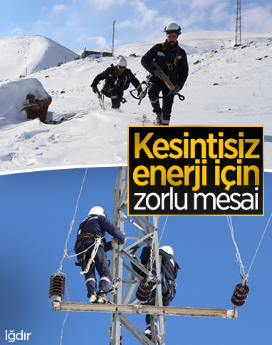 Iğdır'da ekipler, kesintisiz enerji için yoğun mesai yapıyor