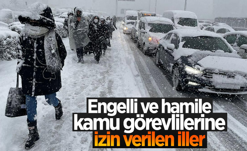 Kamu görevlilerine kar izni verilen iller