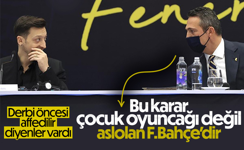 Ali Koç'tan Mesut Özil sözleri