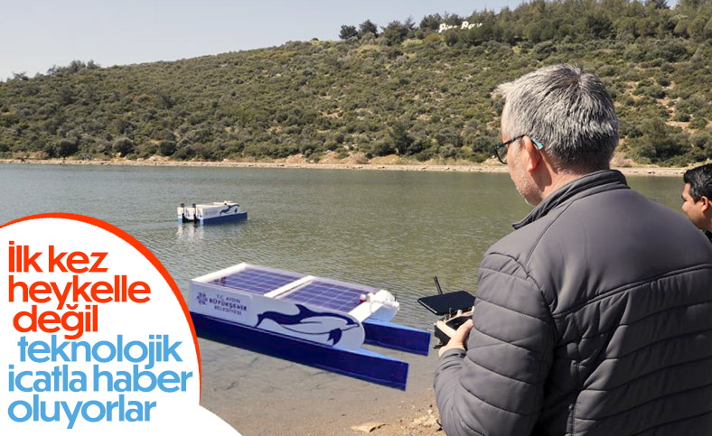 Aydın'da güneş enerjili deniz temizlik aracı üretildi