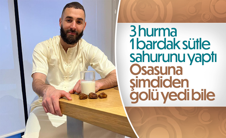 Karim Benzema'nın sahur menüsü