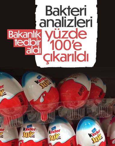 Bakanlık, Kinder ürünlerinde salmonella analizi sıklığını yüzde 100'e çıkardı