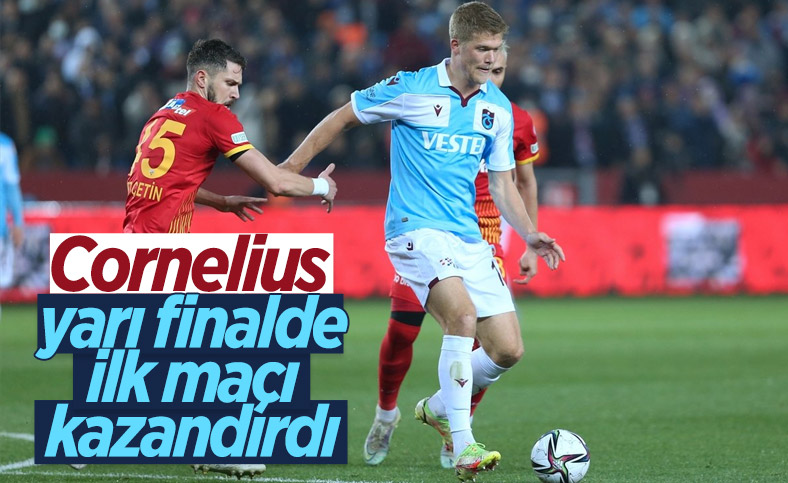 Trabzonspor kupa yarı final ilk maçında Kayserispor'u yendi