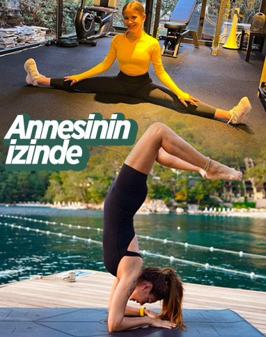Pınar Altuğ'un kızı Su annesi gibi spor tutkunu
